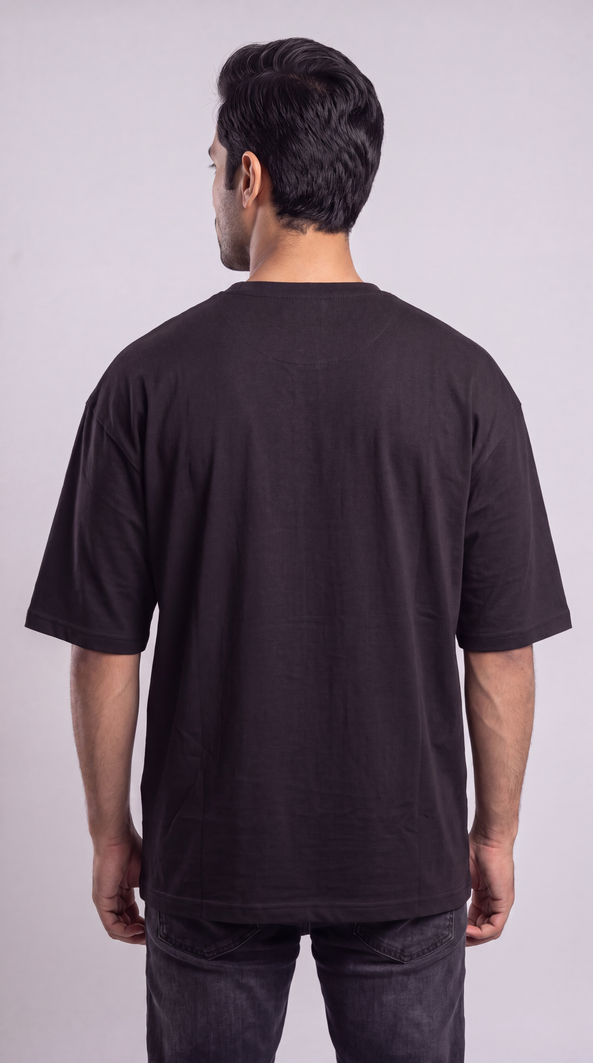 Signature Z Jet Black oversized T-shirt — back view