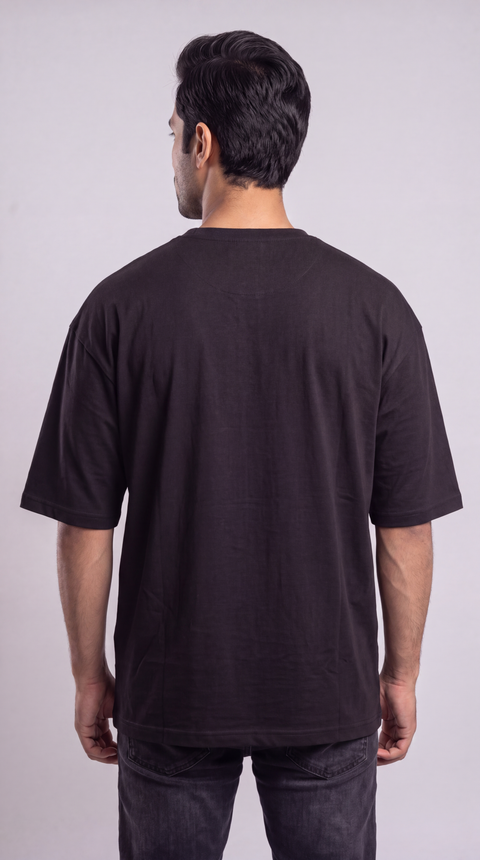 Signature Z Jet Black oversized T-shirt — back view