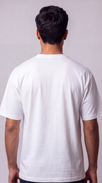 Signature Z Pure White oversized T-shirt — back view