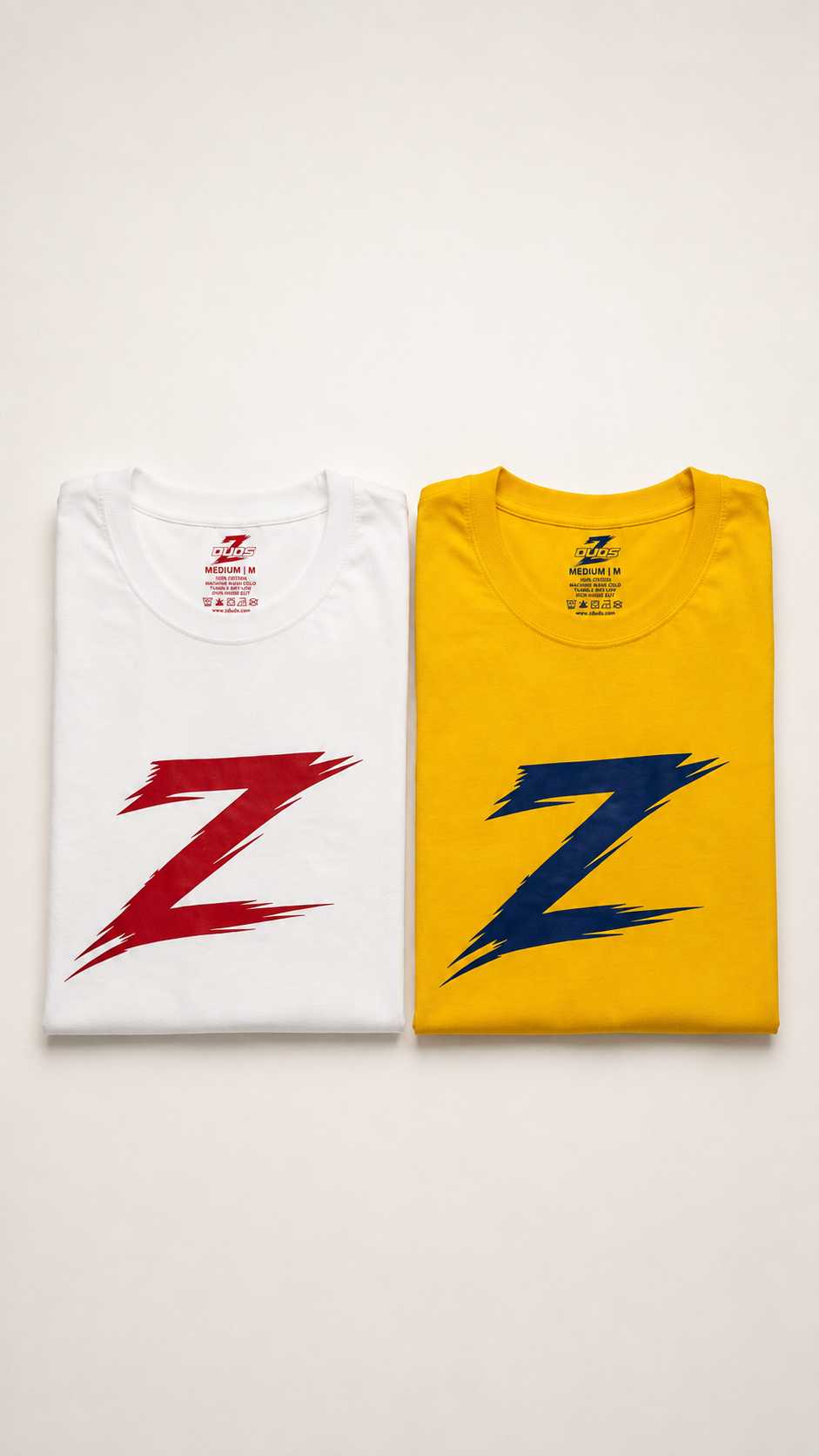White Red Z + Yellow Navy Z