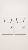 Signature Z Double Polo Bundle — White + White
